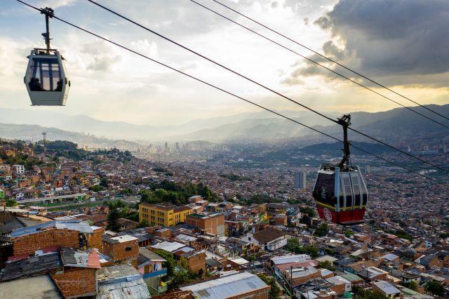 Metrocable Santo Domingo, Zona Norte, Medellín, Colombia