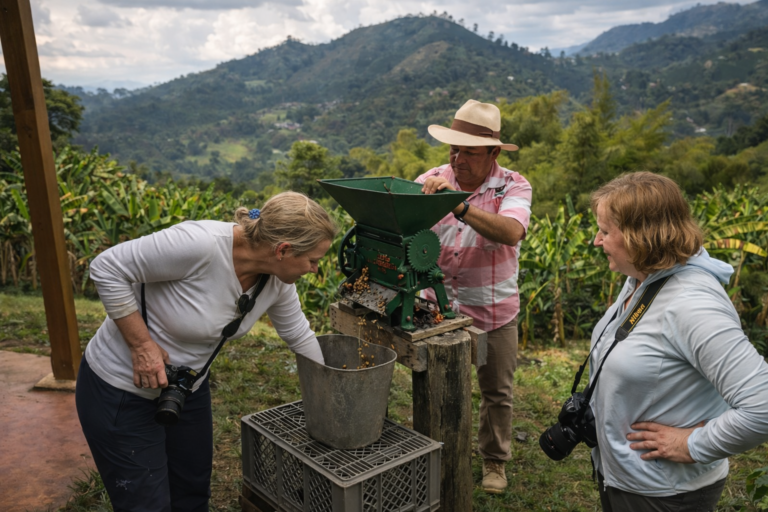 Procesamiento de café en la finca